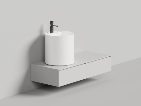 Раковина из искусственного камня S-Sense Salini ARMONIA 130511G 50х50 накладная цвет белый